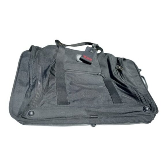 Tumi Messenger Bag Log Laptop Briefcase Style Nylon Crossbody Strap Made in USA - Picture 4 of 6